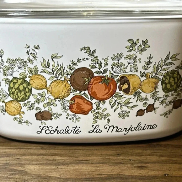 RARE Corningware L'Echalote La Marjolaine 3QT Casserole Dish A-3-B Spice Of Life - Picture 3 of 16